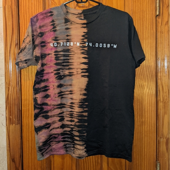 Custom reverse tie dye Starbucks t-shirt - Picture 2 of 4